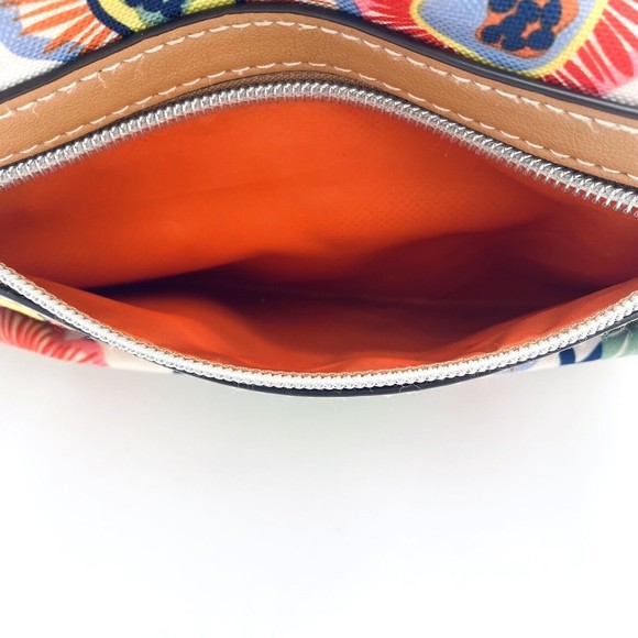 Lily Bloom Floral Crossbody Purse Bag Multi Pockets Flap Over Snap & Zip Closure - Picture 14 of 16